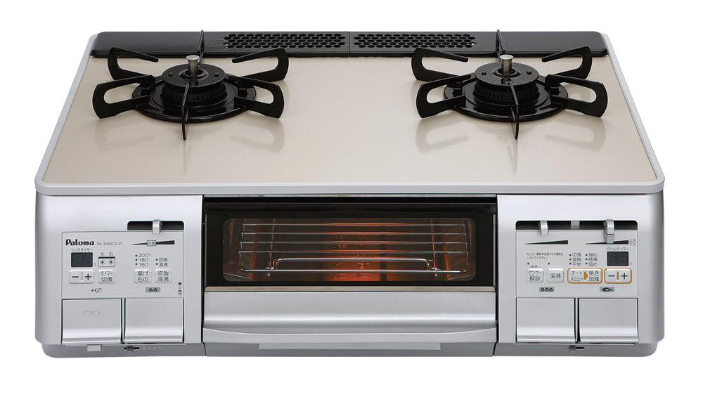 上位モデル【両面焼き ガステーブル LP ガラストップ】水無しグリル パロマ PA-308ACG-3L 幅594mm 2013年製 プロパンガス ガスコンロ Paloma 札幌 本郷通店 上位モデル【両面焼き ガステーブル LP ガラストップ】水無しグリル
