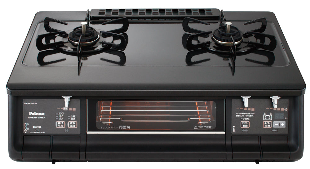 パロマ ガステーブル PA-340WA-2L 中古 送料無料　/都市ガス/左強火 PA-340WA-2L